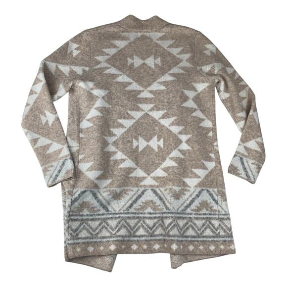 Frye women's medium Aztec Cream White Cozy Cardigan Sweater western soft - Picture 3 of 10